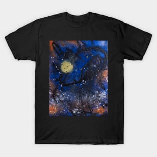 Abstract Fluid Space Painting T-Shirt